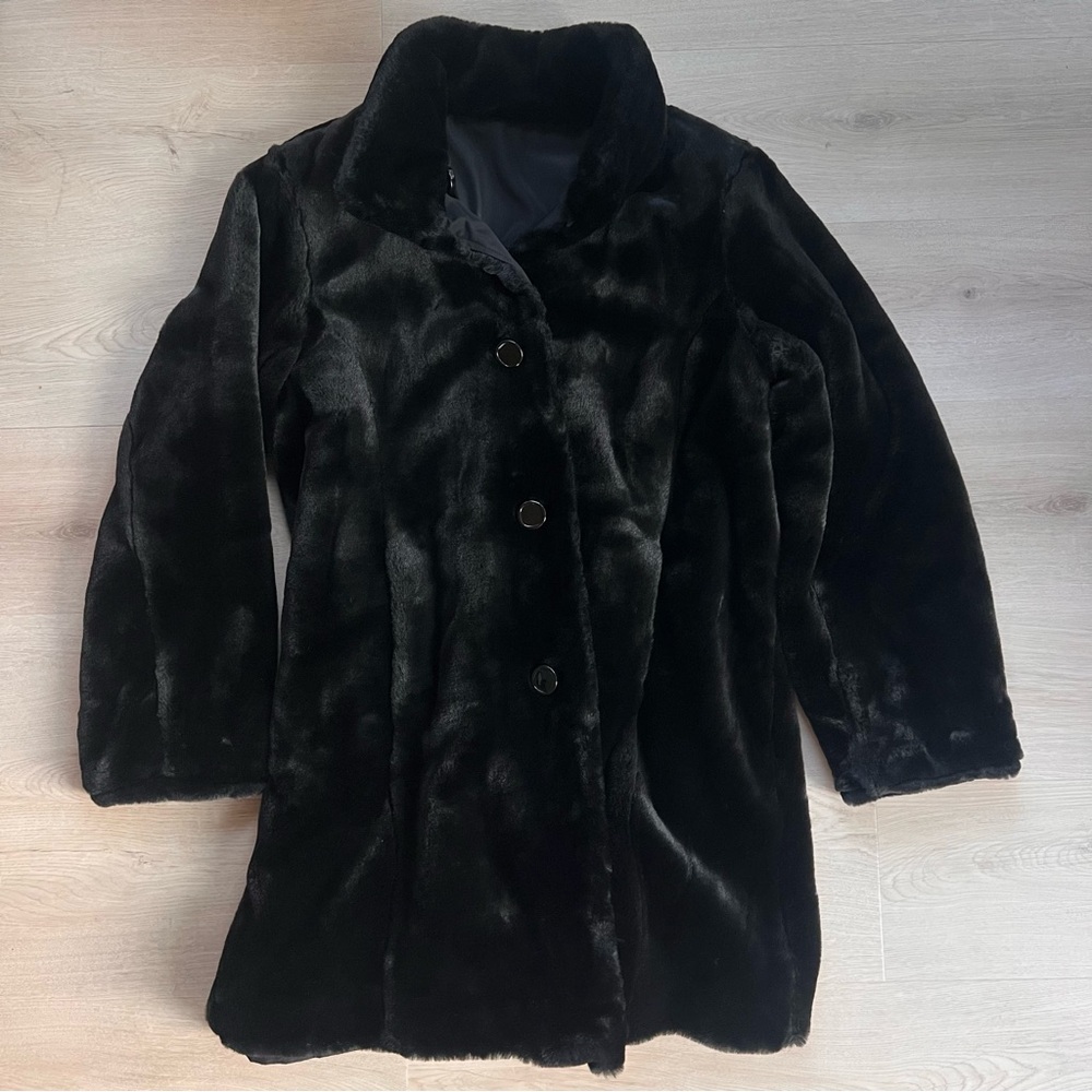 Vintage reversible faux fur coat